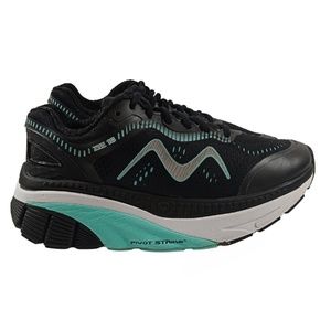 MBT Zee 18 Black Light Blue Cushioned Running Shoes Size 8.5